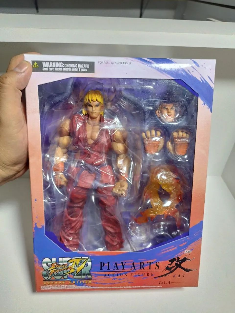 Boneco - play arts ken street fighter 