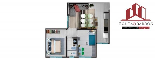 Apartamento à venda com 2 dormitórios em Estados, Fazenda rio grande cod:AP00003 - Foto 13