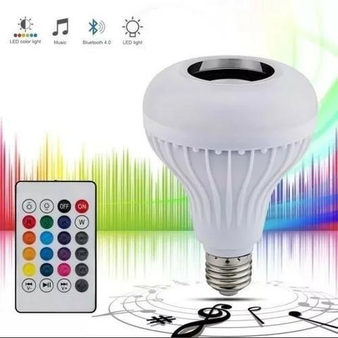 Lâmpada Led 12w Music Rgb Caixa De Som Bluetooth Celular