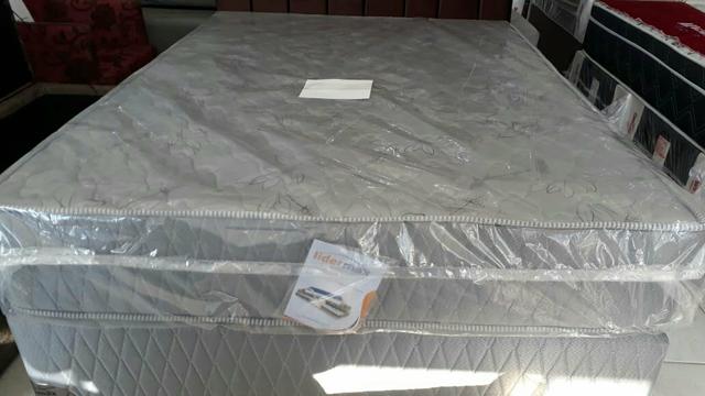Conjunto box casal com colchão ortopédico D33 R$ 1299 em até 10x nos cartões - Foto 3