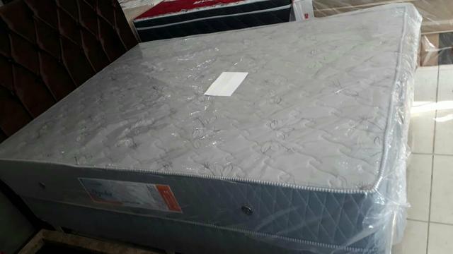 Conjunto box casal com colchão ortopédico D33 R$ 1299 em até 10x nos cartões - Foto 2