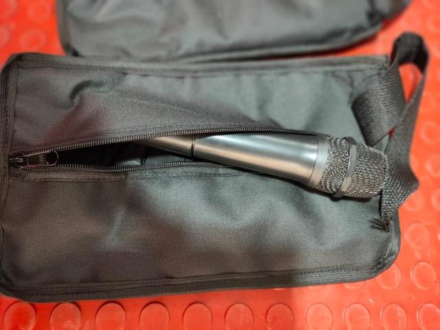 Bolsa Bag Em Lona Com Zíper Para Microfone Sem Fio!! - Foto 4