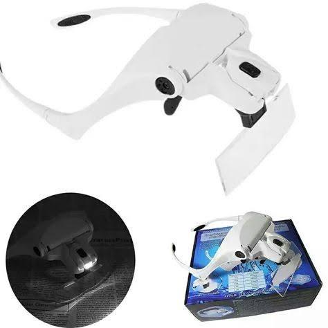 Lupa de Pala com 5 Lentes E 2 Led na caixa nova!