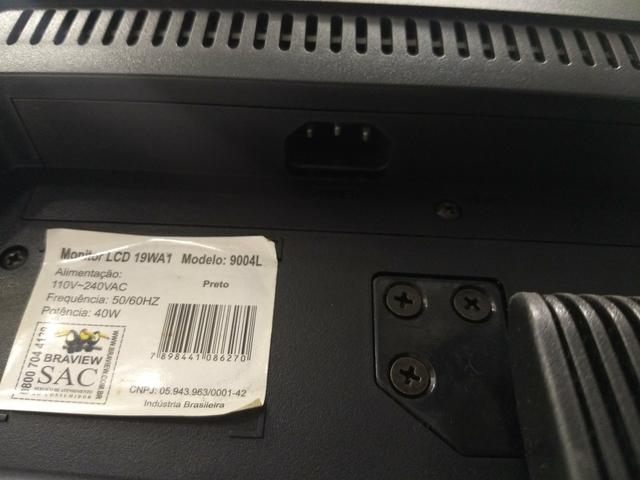Monitor Braview 19 polegadas LCD 9004L / 219,00 Avista - Foto 3
