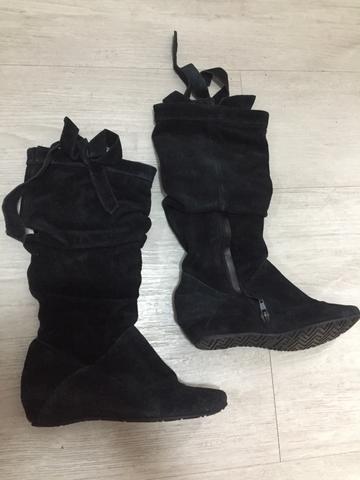 bota arezzo camurça