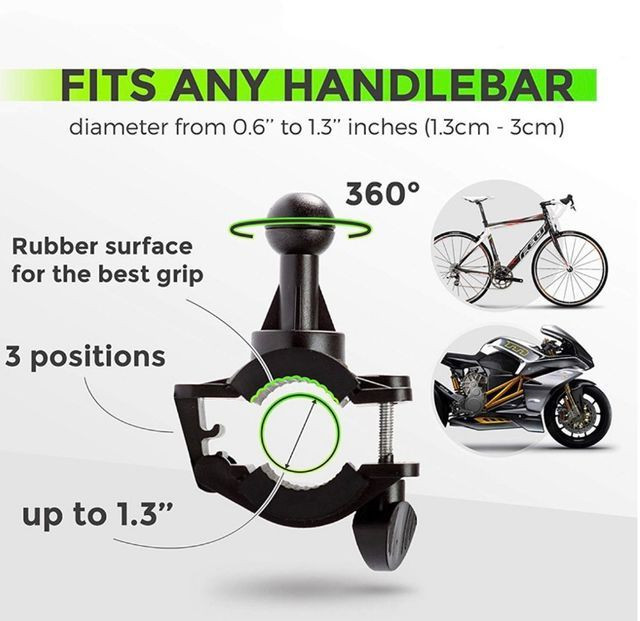 Suporte de celular p/ Bicicleta e Moto com super fixação Original - Foto 4