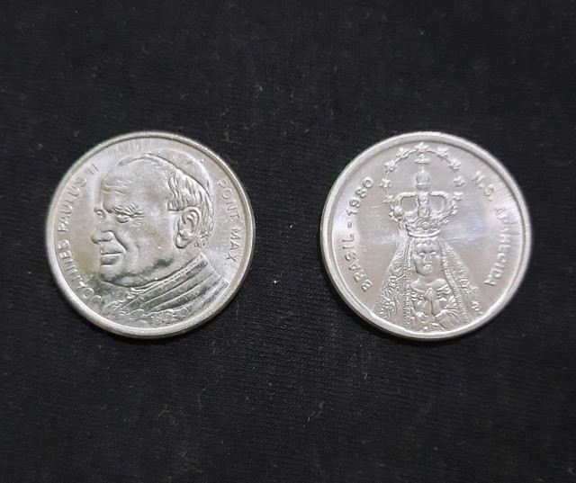 Moeda comemorativa João Paulo II 