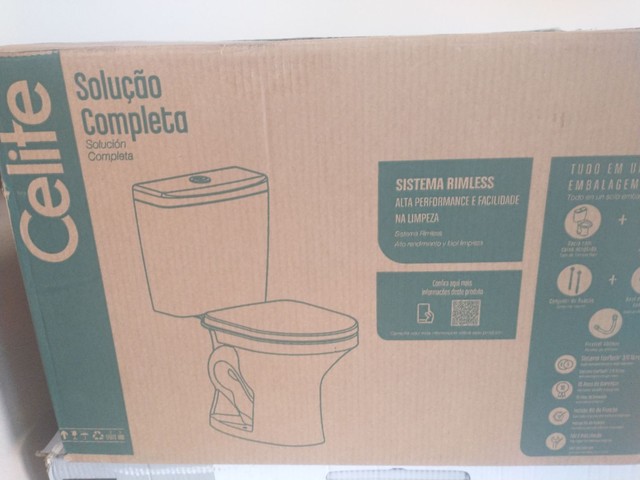 Vaso sanitario quadrado completo Celite 