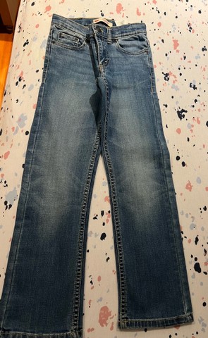 Calça jeans Levis modelo 511 Slim - 7 anos - Foto 2