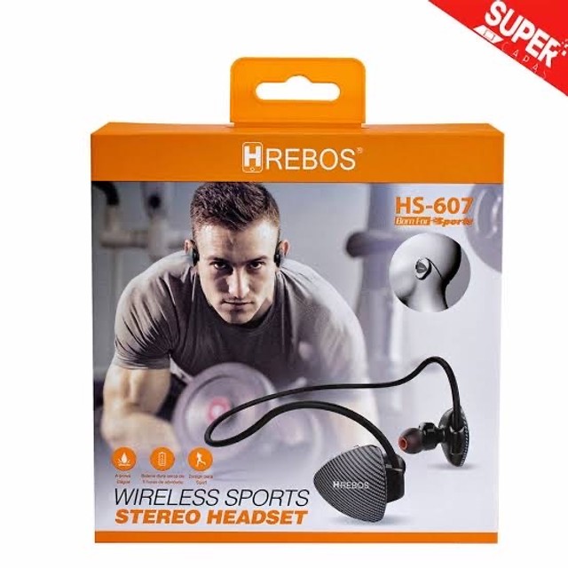 Fone de ouvido Bluetooth 5.0 neck band/Hs-607-Hrebos Sports - Foto 4