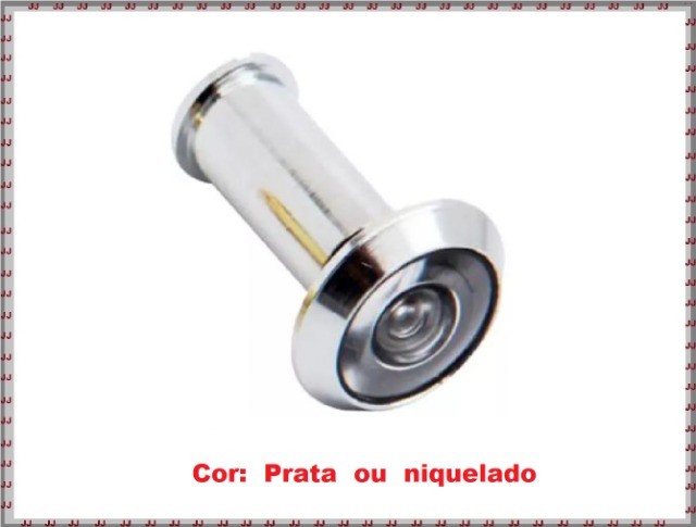 Olho Mágico niquelado nas cores ouro velho ou prata - 3 a 6 cm - Foto 4