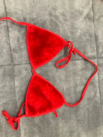Fantasia biquíni vermelho com tiara  - Foto 3