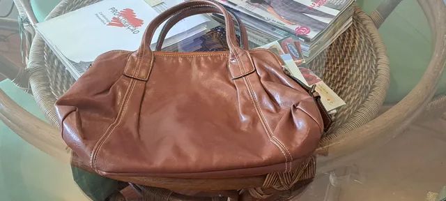 Bolsa zara couro