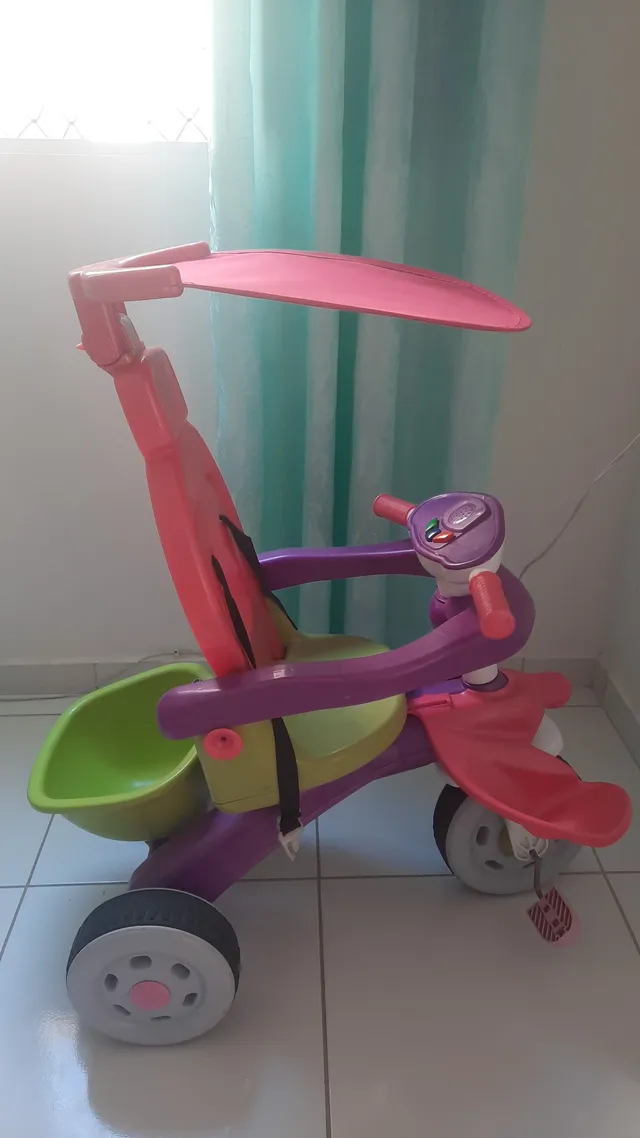 Triciclo Motoca Menina Baby Music Cotiplás 1802 - Mercadao do Real