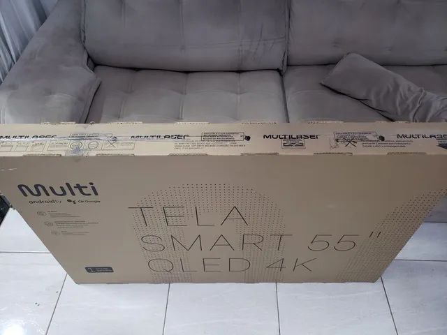 Tv 55" polegadas Qled 4k Smart Android Google Tv 11 (Nova, caixa lacrada!) - Foto 6