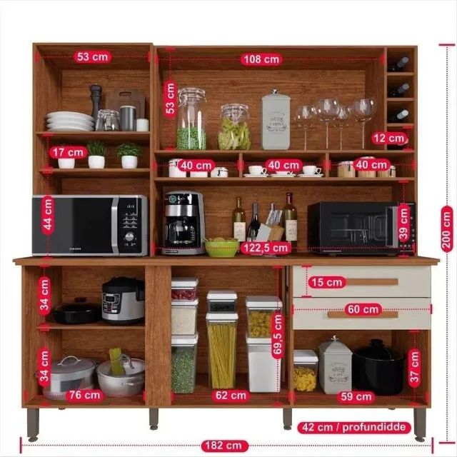 Armário de Cozinha Compacto Espelhado Super Lindo Fazemos Entrega - Foto 2