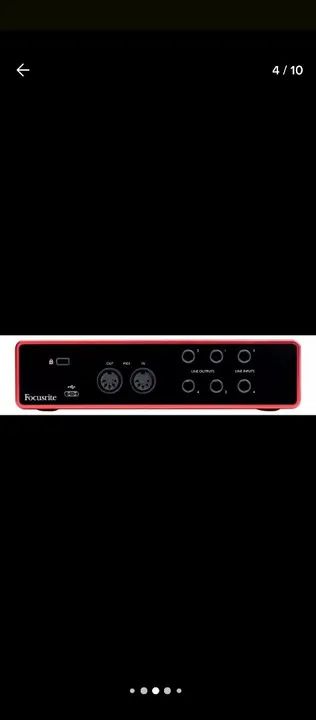 INTERFACE DE ÁUDIO Focusrite Scarlett 4i4 (3ª geração) Interface de áudio MIDI USB C - Foto 3