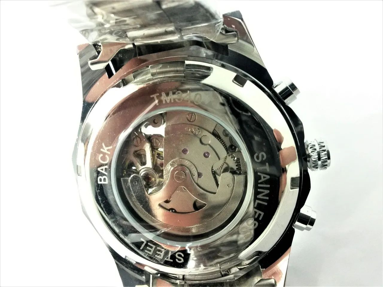 Relógio Masculino Skeleton Todo em Metal - Foto 3