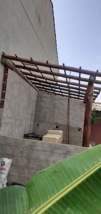 Telhado de eucalipto tratado 