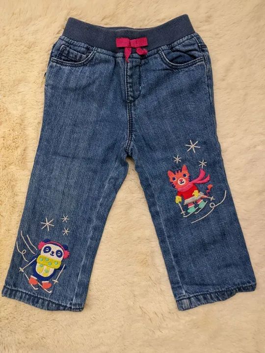 Calça jeans Bebê Menina Gymboree 12/18 Meses