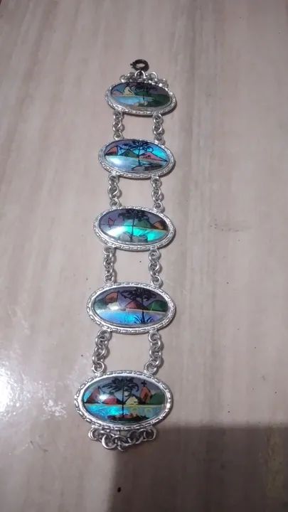 Pulseira em Prata e asa de borboleta