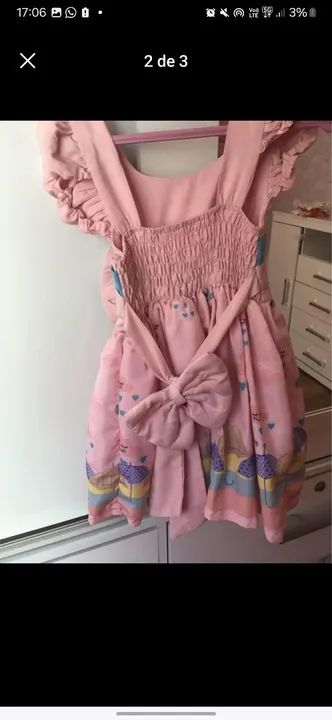 Vestido temático nuvem e jardim - Foto 2