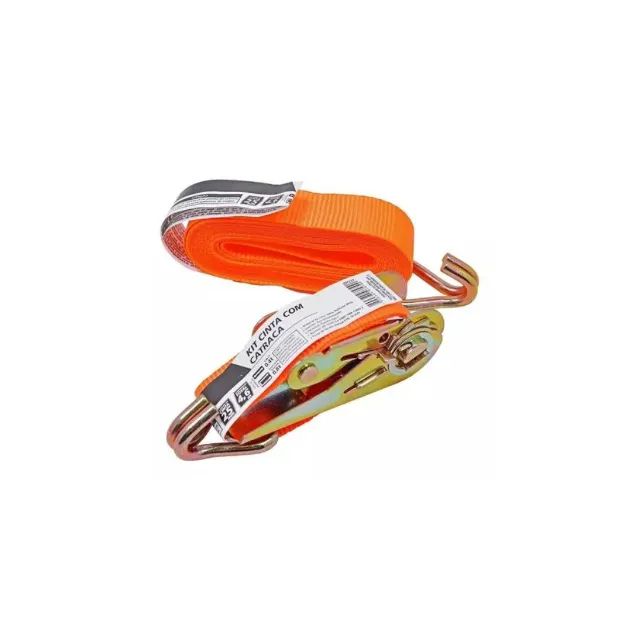 Kit Cinta Catraca para Amarração de Cargas 25mm 4,6m Worker