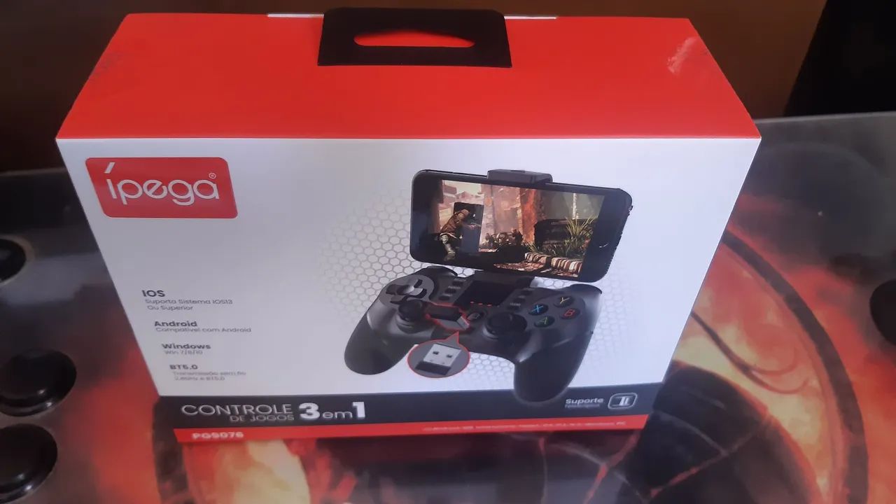 controle ípega 9076 celular Android, iOS, ps3, ps4 ou PC - já é o menor preço - Foto 4