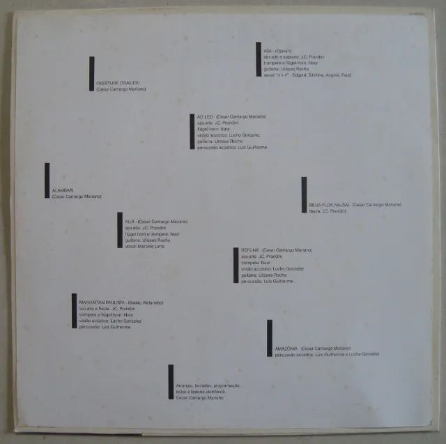 Lp Cesar Camargo Mariano 1990 Trailer Overture, Disco Vinil com encarte - Foto 4