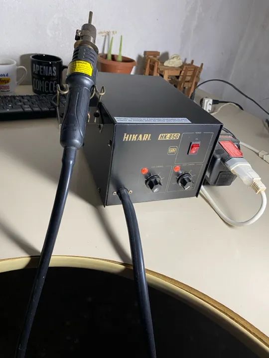 Estação de Solda Hikari HK-850 220v + Transformador para 110v - Foto 3