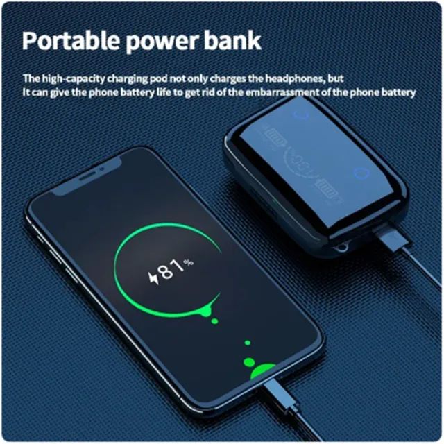 Fone de Ouvido M19 Sem Fio Bluetooth 5.1 Display Digital - Foto 5