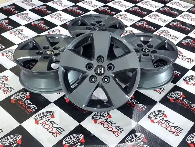Jogo de rodas aro 17 Fiat Freemont Dodge Journey originais 5x127 + Pintura Nova  - Foto 3