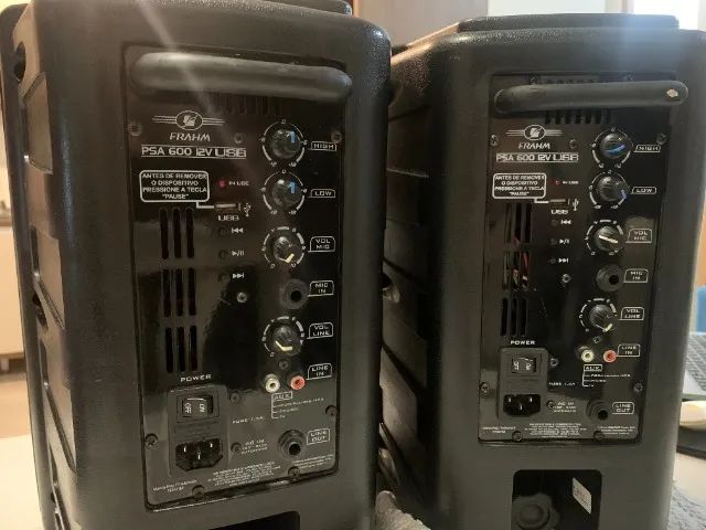 PAR Caixa Ativa/Amplificada Frahm PSA 600 12v USB com Bateria - Foto 4