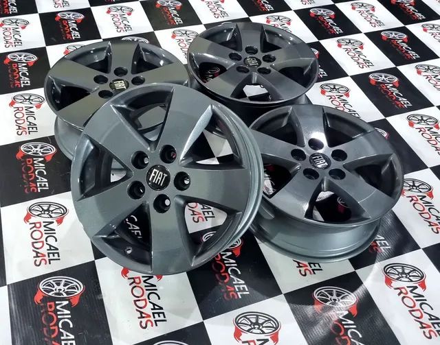 Jogo de rodas aro 17 Fiat Freemont Dodge Journey originais 5x127 + Pintura Nova  - Foto 2