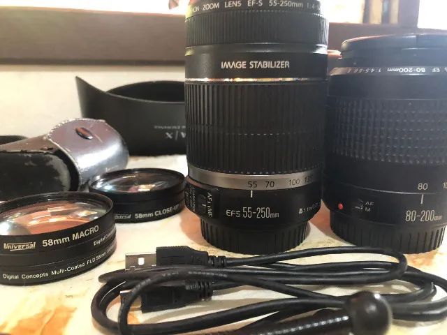 Câmera CANON EOS Rebel T3 1100D seminova pouquíssimo uso - Foto 3