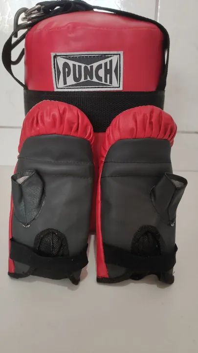 Saco de pancada, com par de luvas infantil - ORIGINAL PUNCH - Foto 3