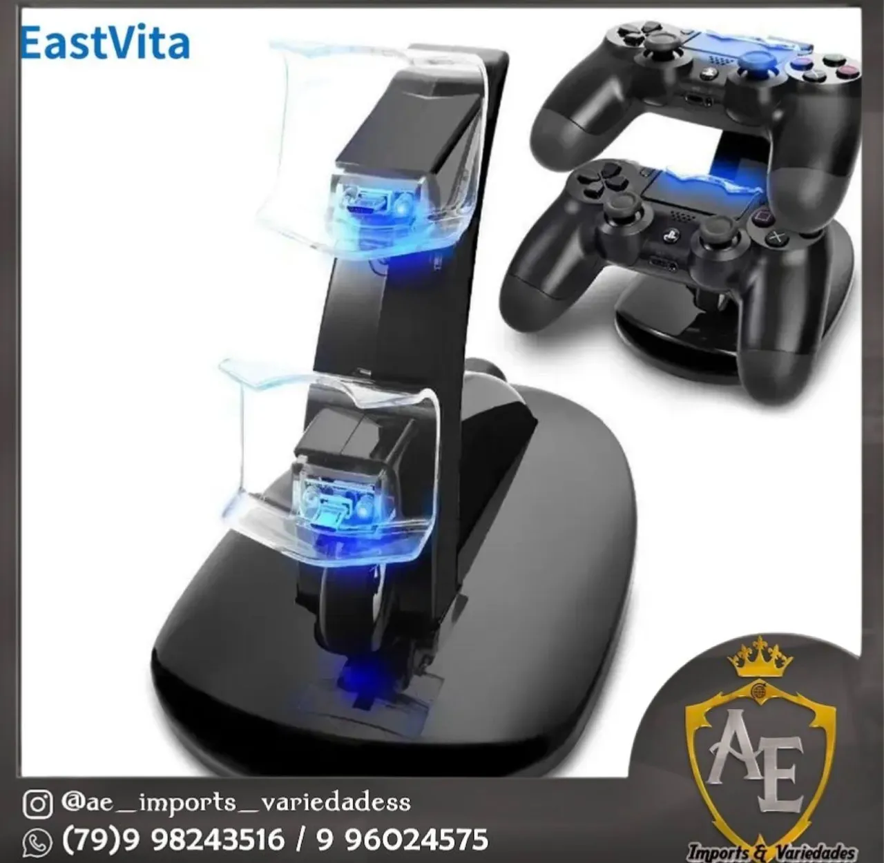 Carregador Dual para Controle PS4