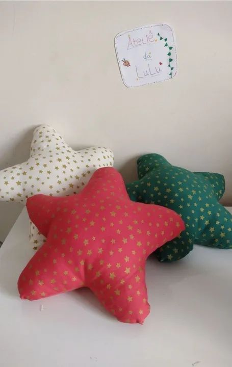 Trio Almofadas Pequenas Estrela - Foto 4