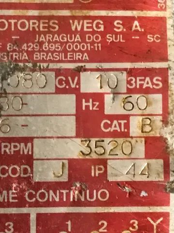 Motor trifásico Weg 10cv - Foto 2