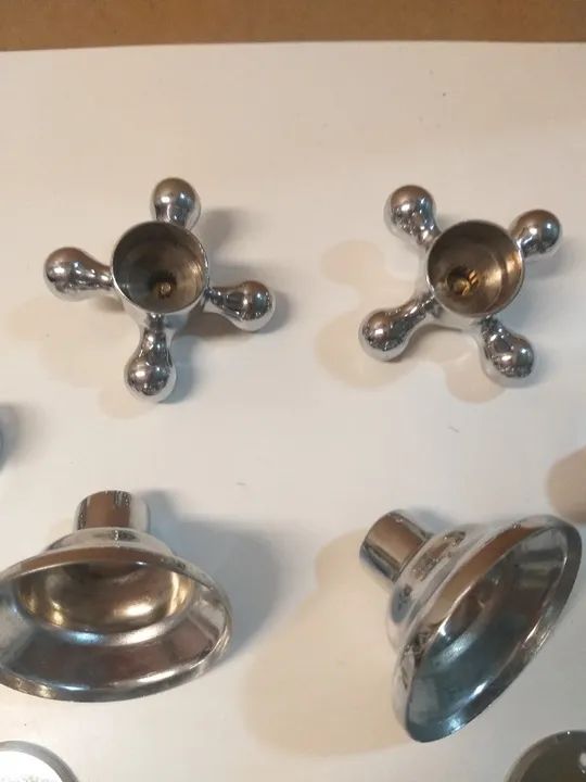 2 Acabamentos Registro Fabrimar Gaveta 1/2" e 3/4" Digital Line Cromado Metal - Foto 4