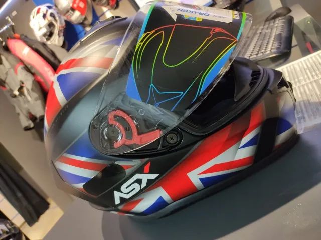 Capacete Asx Draken Uk Inglaterra fosco - Peças para motos - Asa