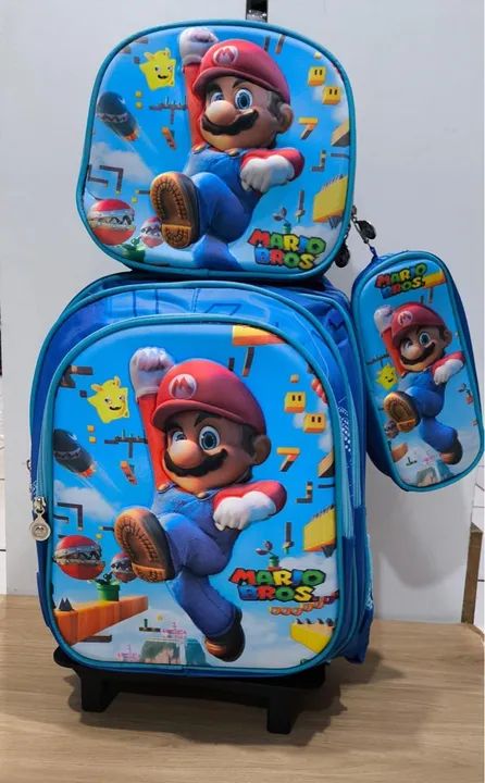 Kit mochila com rodinhas - Foto 5