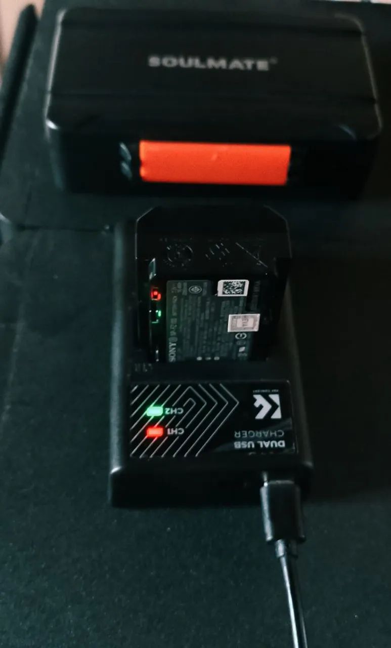 Kit bateria Sony marca Eva, + carregador k&f + cage bateria. Sony fx30 fx3 A7 A7III a6600 