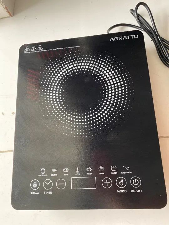 Fogão elétrico de indução 