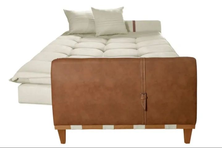 Sofà Cama Firenze 2,09 M Linho Varios modelos Direto da fabrica - Foto 3