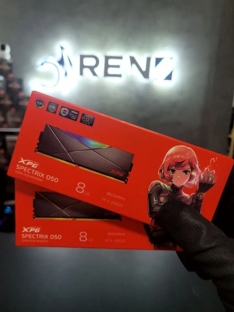 Memória RAM XPG SPECTRIX D50 2x8 16GB DDR4 3600MHz