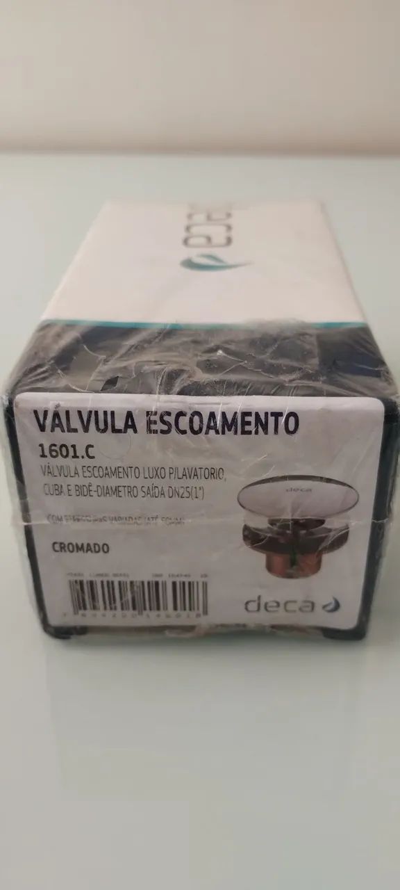 1601.C Válvula Escoamento Luxo p/ Lavatório Cromado  - Foto 4