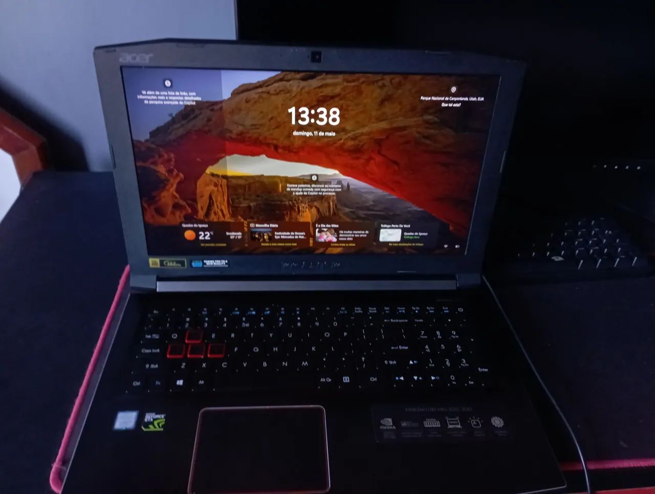 Notebook Acer Predator 32gb ram I7 GTX 1060