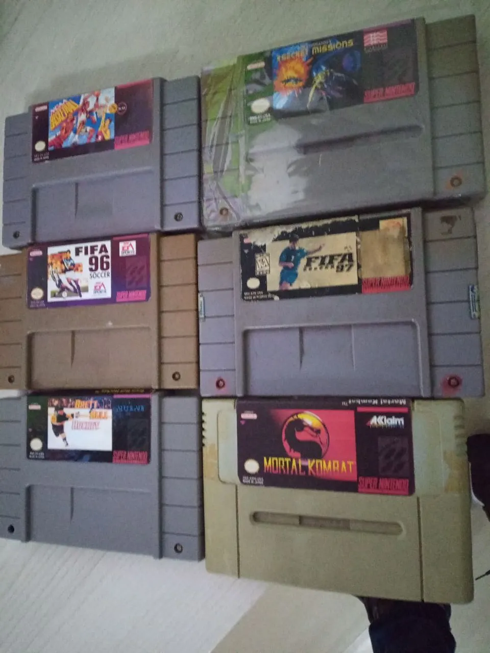 Lote jogos originais Super Nintendo