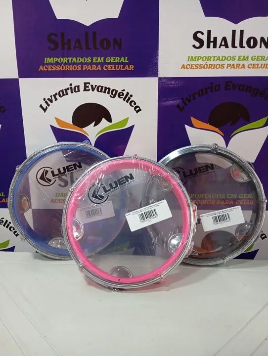 Pandeiro Júnior Luen - 8 Polegadas - Diversas Cores - Foto 5